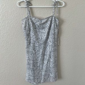 SPOTTED BLACK AND WHITE SUMMER DRESS
